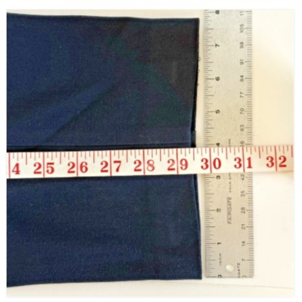 Talbots Pants Womens 14 Curvy Blue Rayon Blend 29.5" Inseam Side Zip Career - Picture 9 of 13